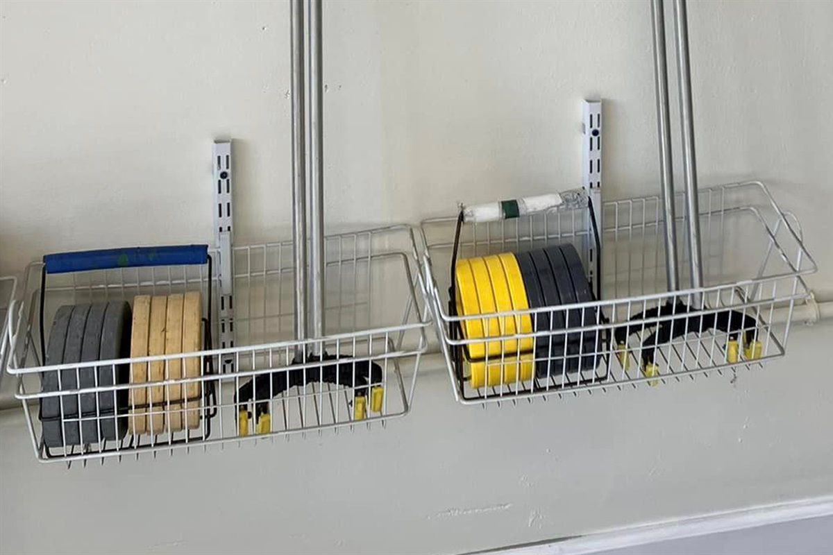 Resort's Shuffleboard Equipment for Guest Use