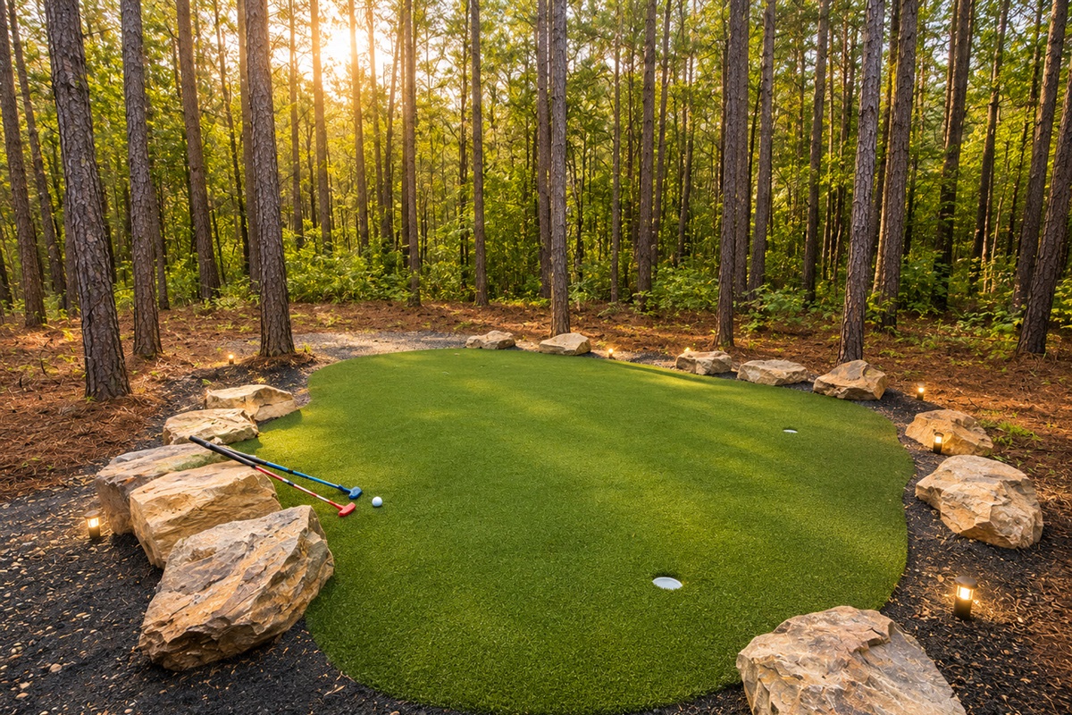 Putting green added in April 2026! 