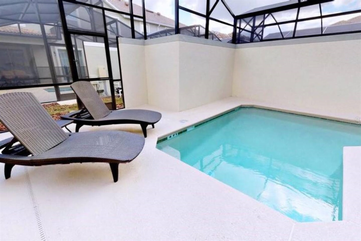 Your private pool can be heated upon request