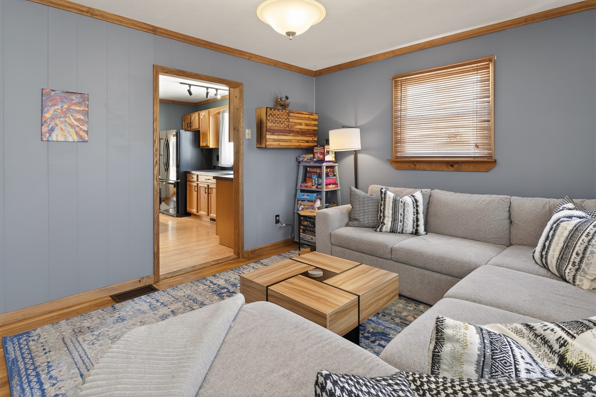 Living room to kitchen