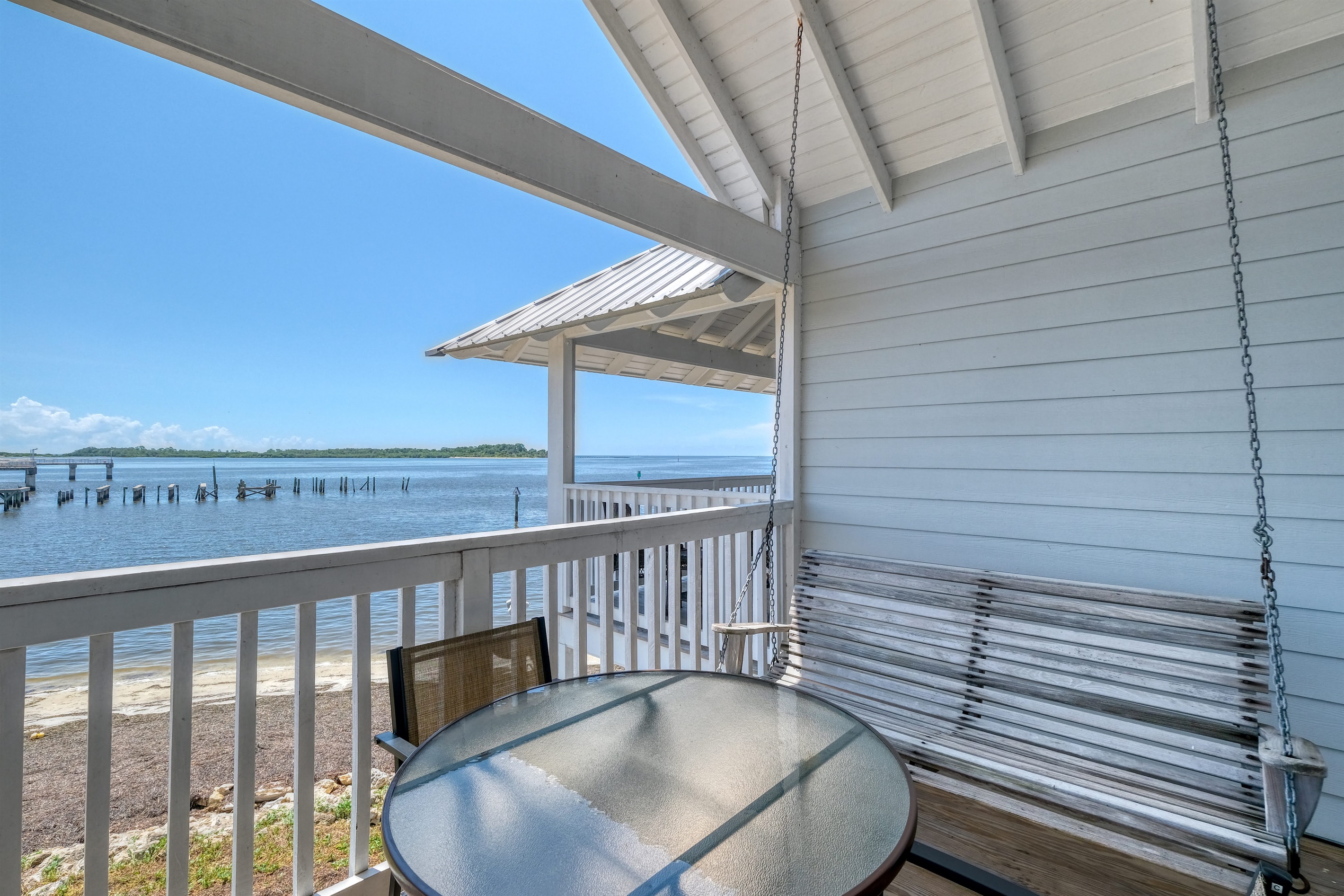 Relax on the porch swing