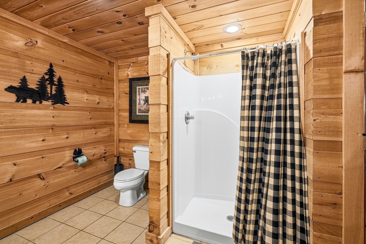 Lower Level full size bathroom