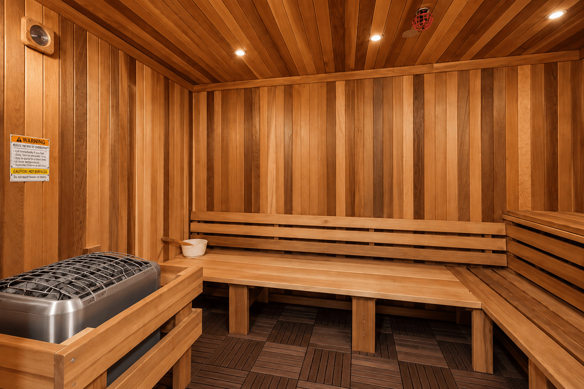 Sauna for relaxing after an active day
