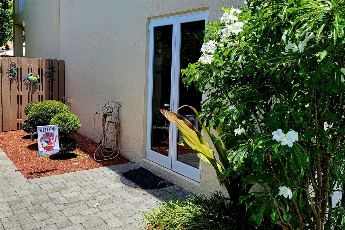Outside private entrance