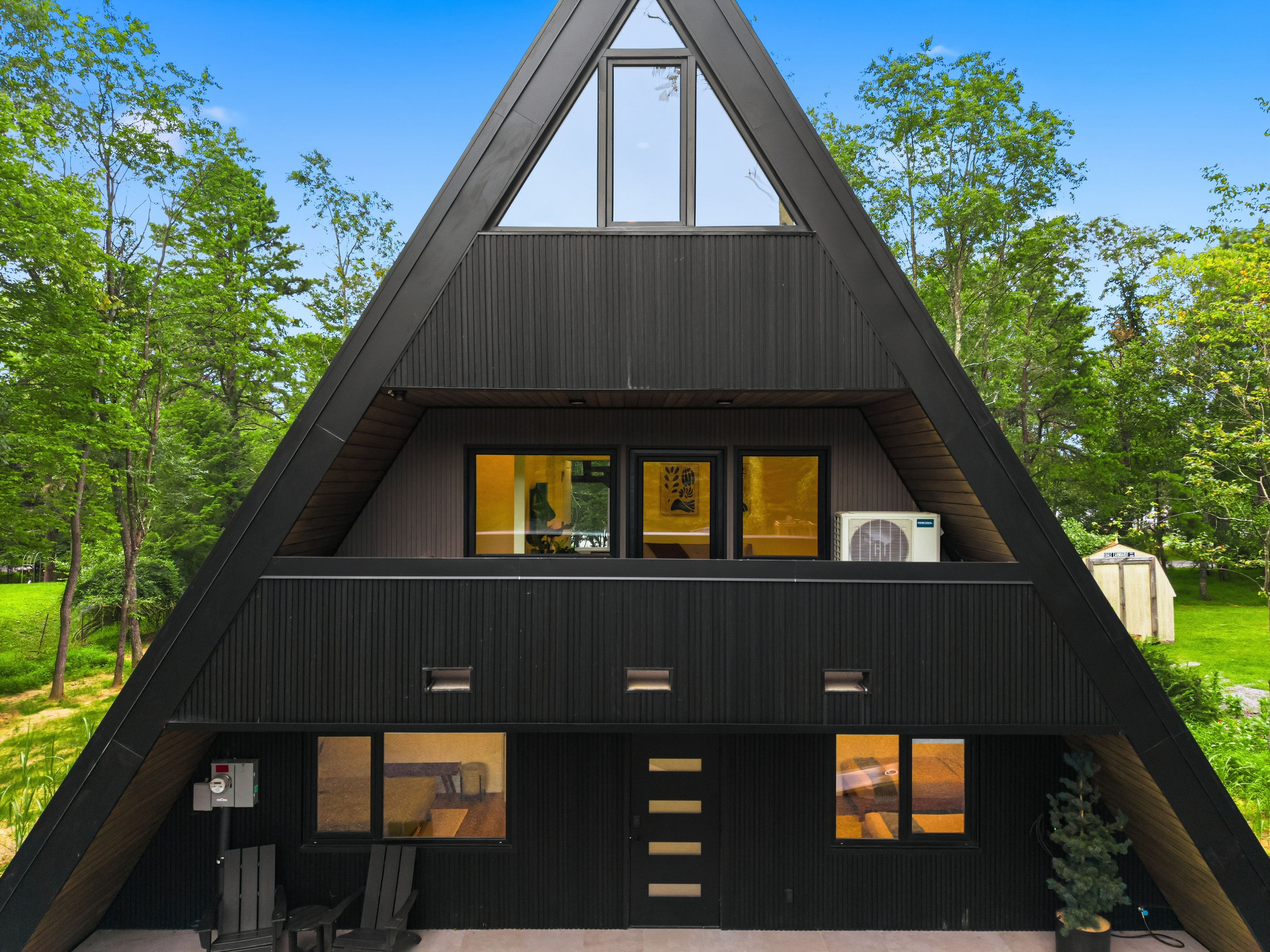 The A-frame from the front