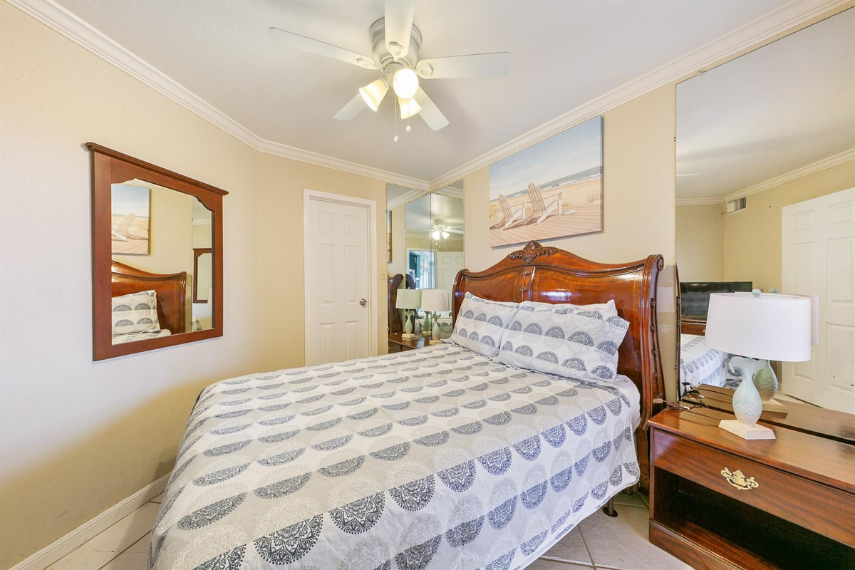 Comfort in the private queen bedroom