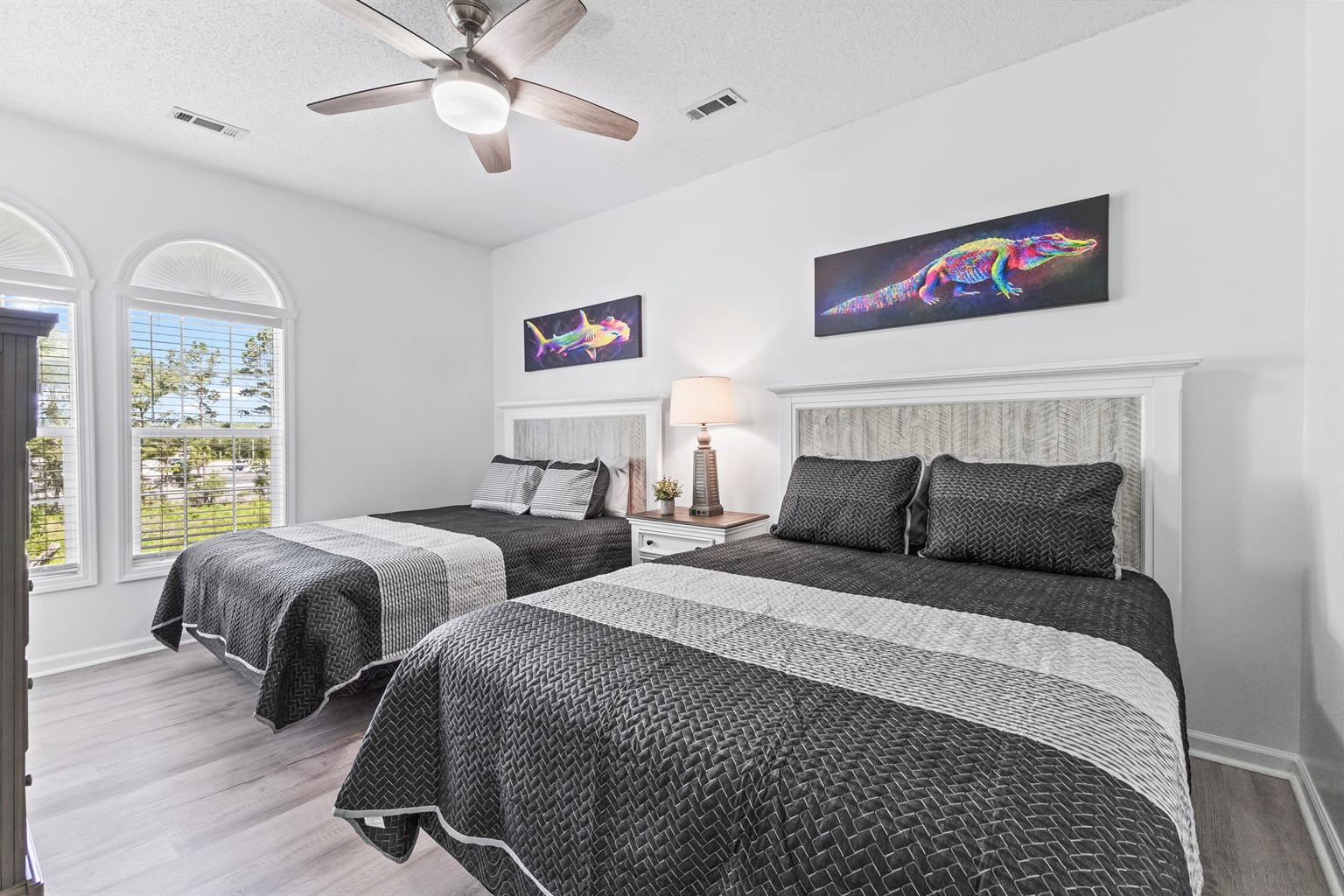 Two Queen Beds in Second Bedroom
