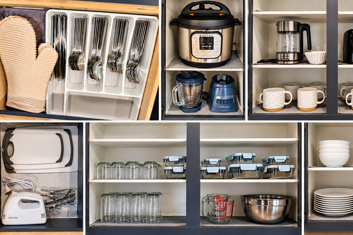 A thoughtfully stocked kitchen with everything you need to cook, serve, and gather.