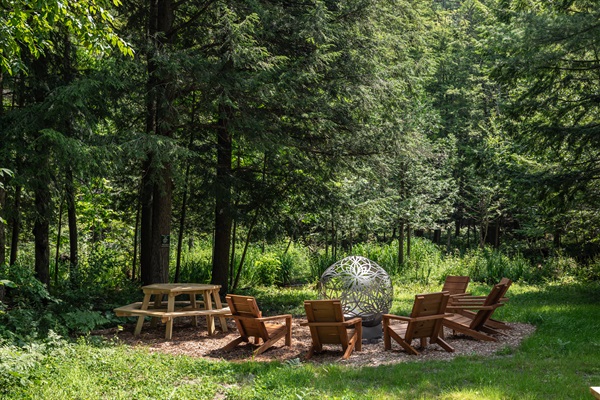 We provide complimentary firewood, kept dry in our garage.
