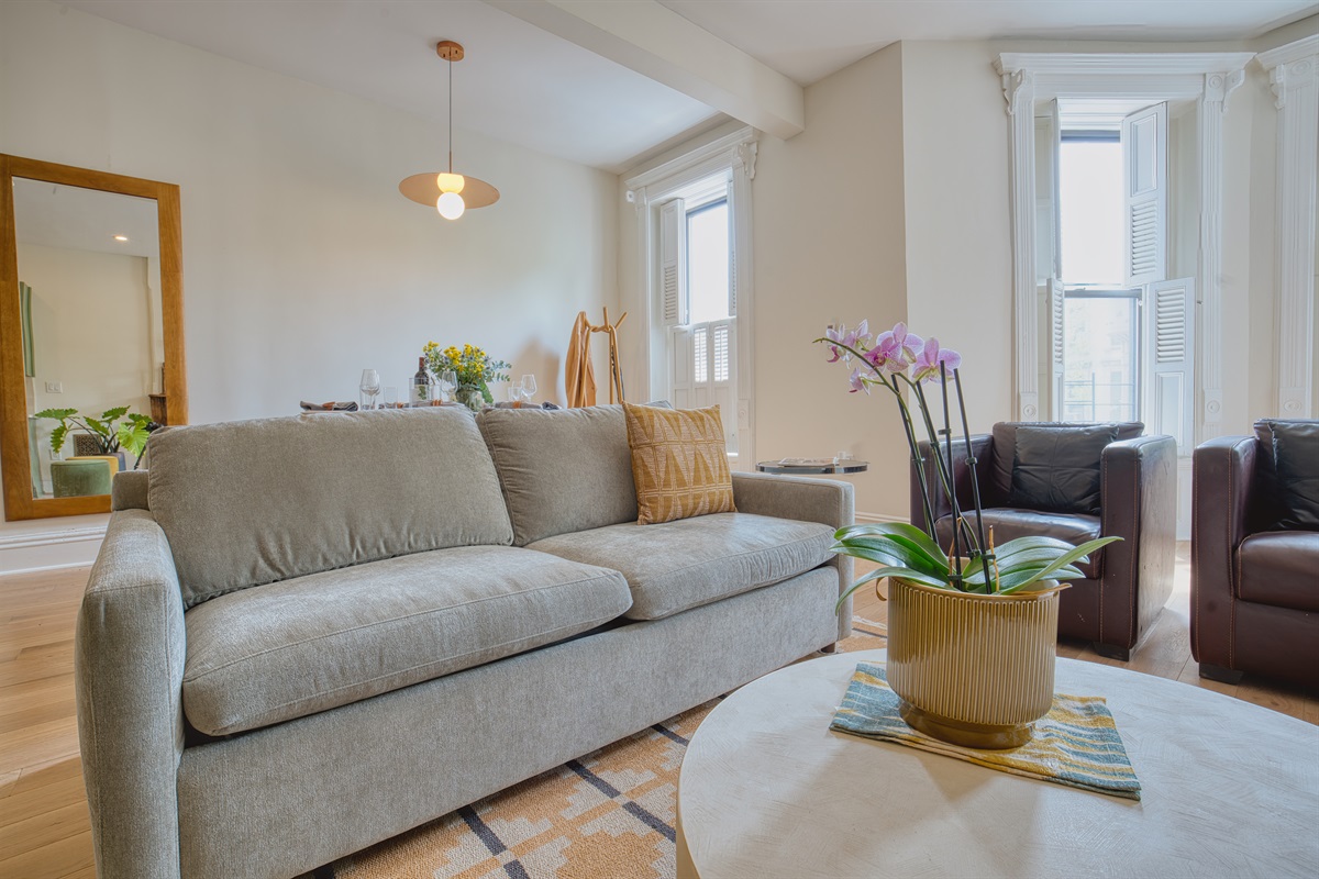 Comfortable seating with a view to every part of the main floor. 