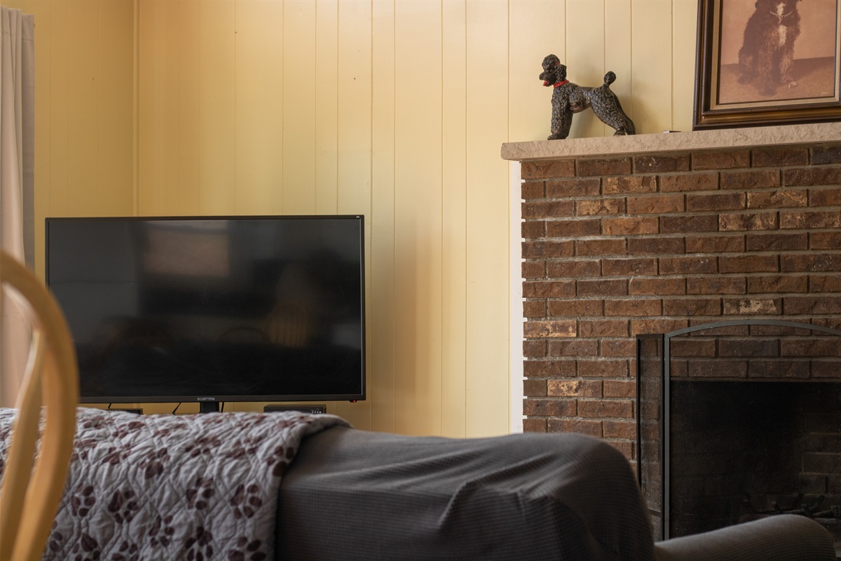 Living room with fireplace 