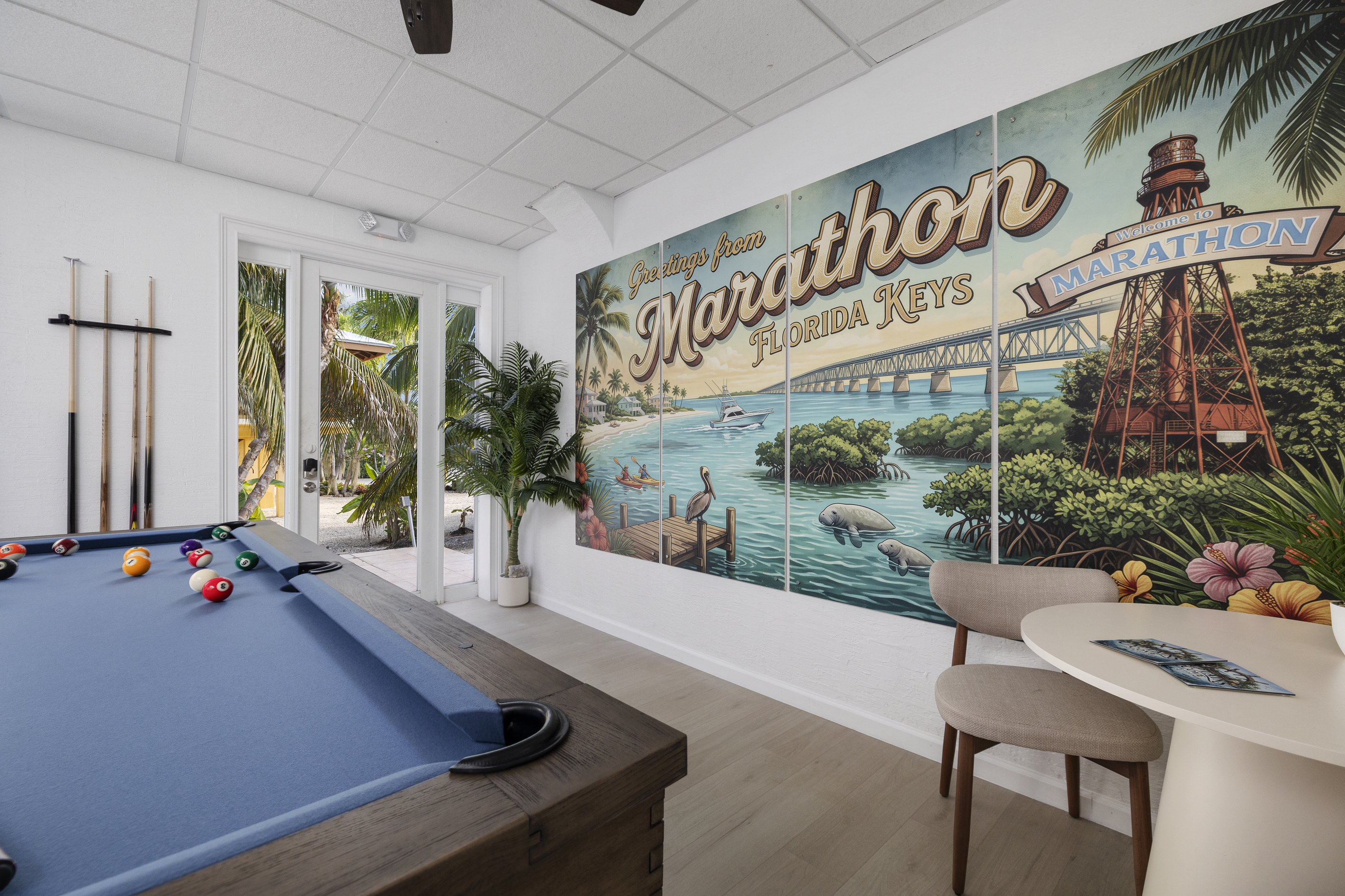 Make sure everyone stay entertained, with a pool table!