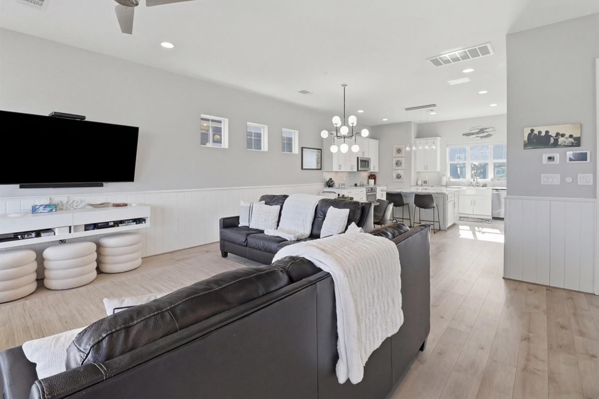 Lots of space to hang out with friends and family