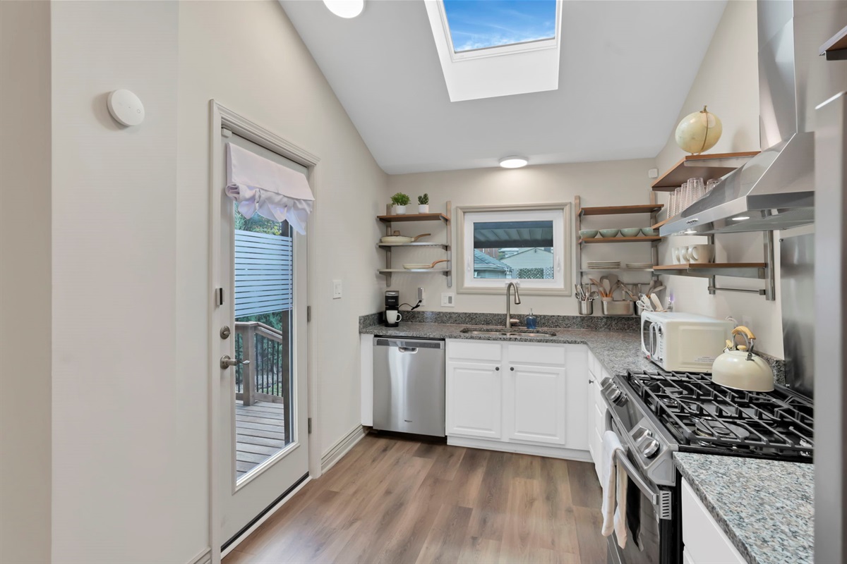 Updated and modern kitchen