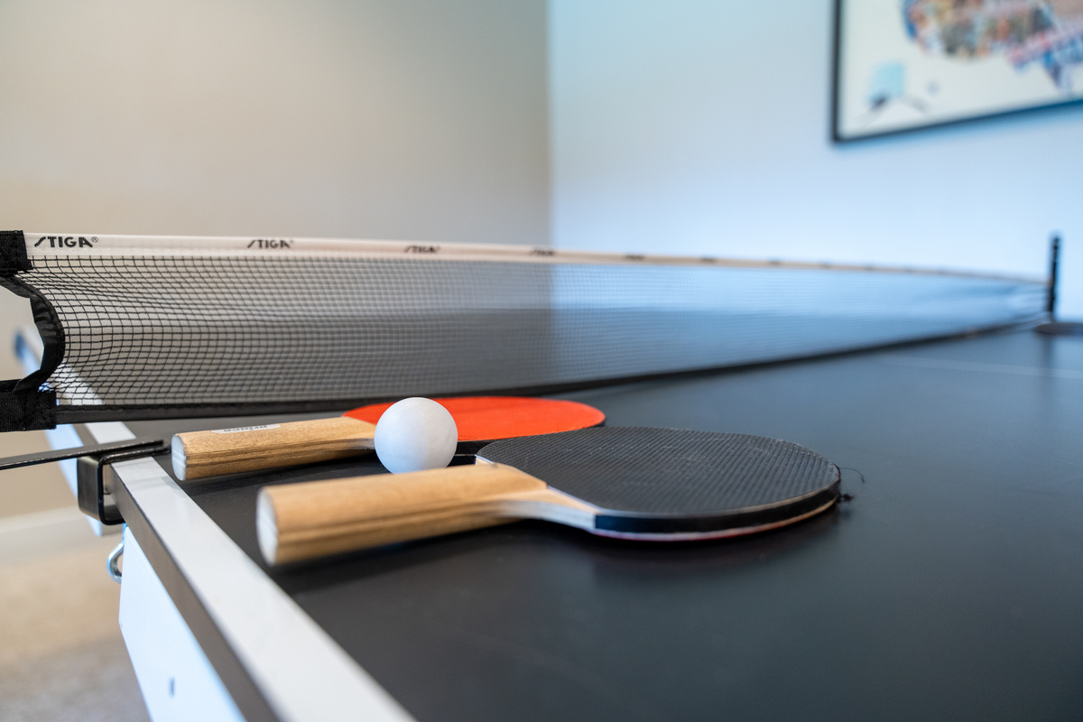 Serve up some friendly competition in the game room.