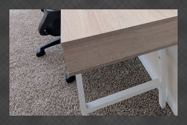 USB charging ports are located on the lamp and notepad and pen are provided. 