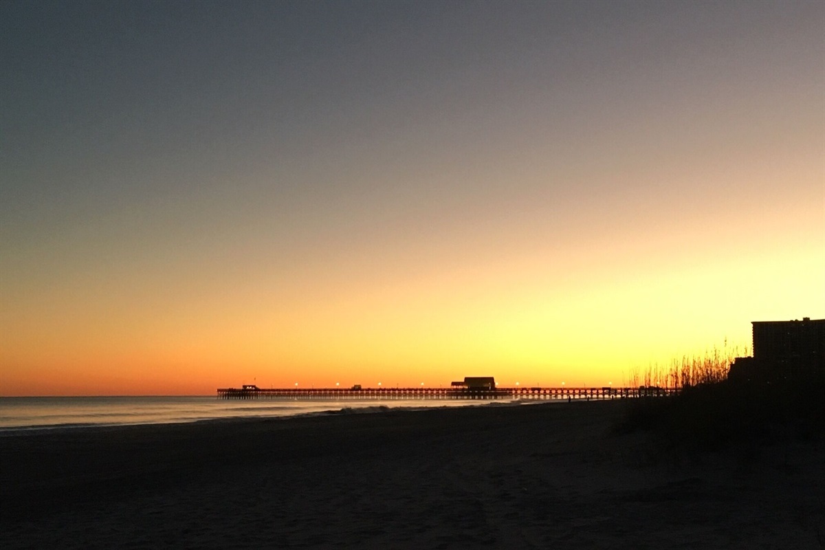 Apache Pier at sunset