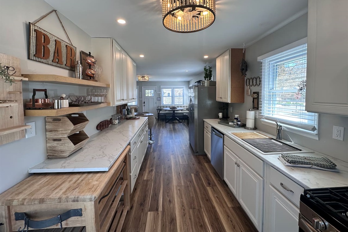 Spacious Galley Kitchen