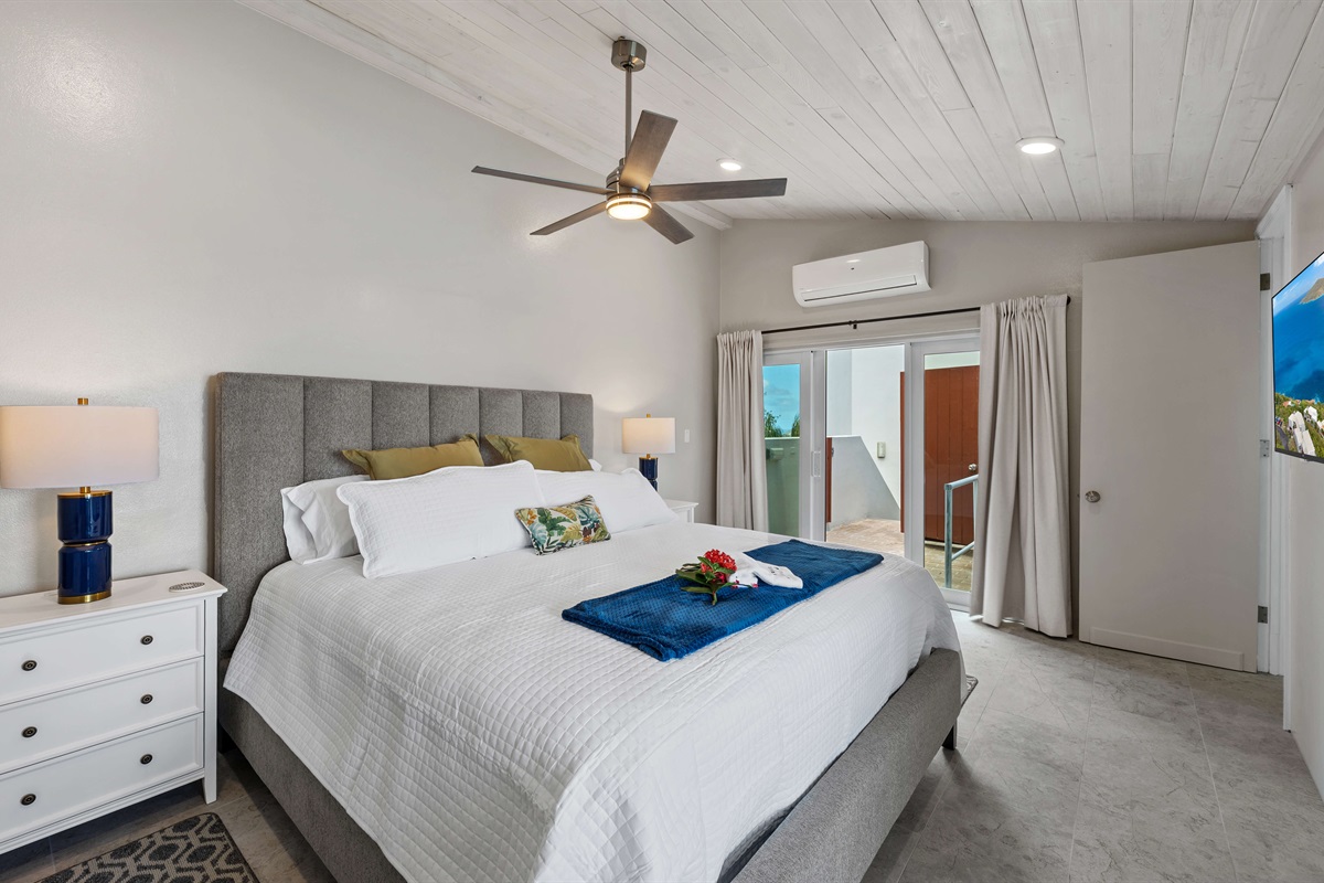 Guest bedroom with king bed