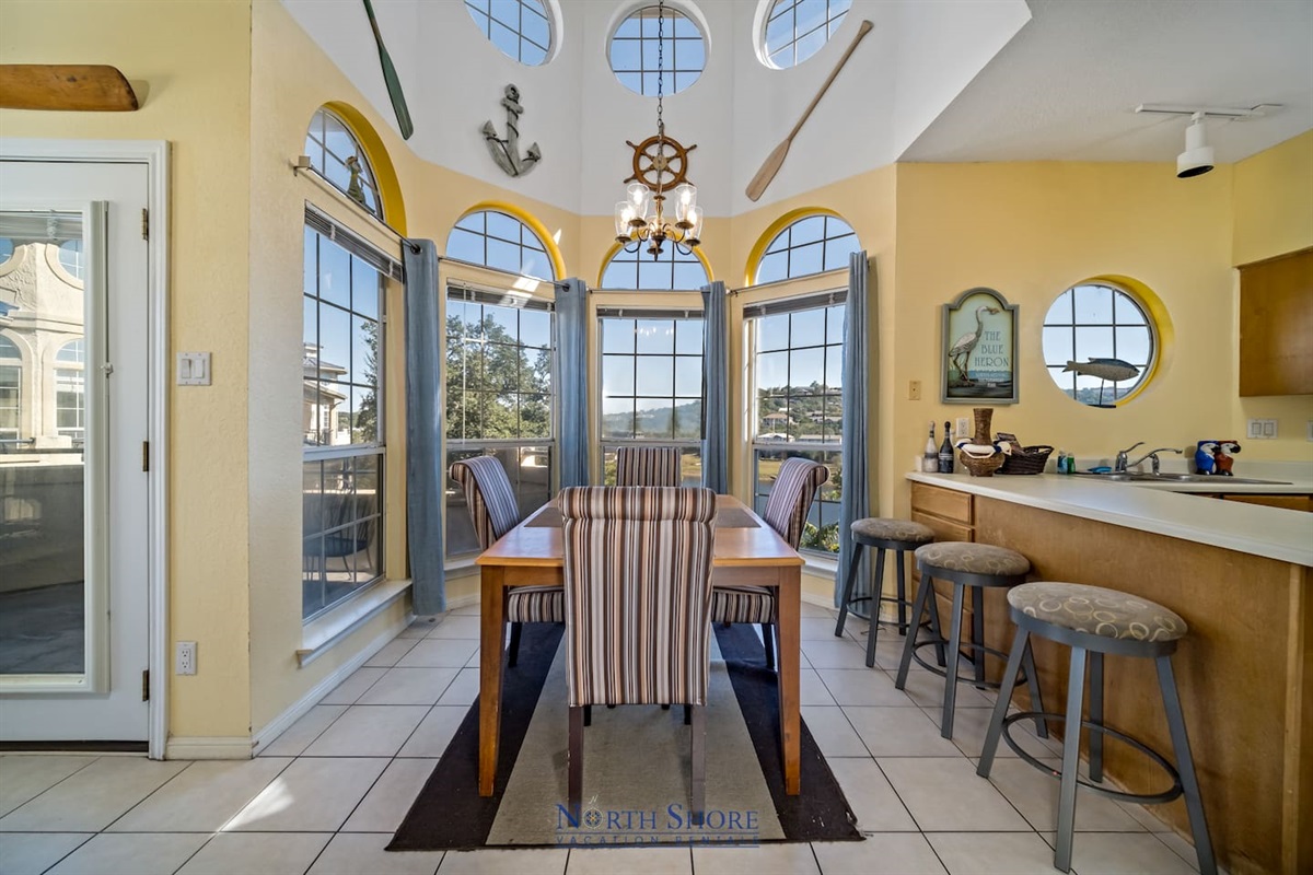 Dining Area with Floor-to-Ceiling Windows