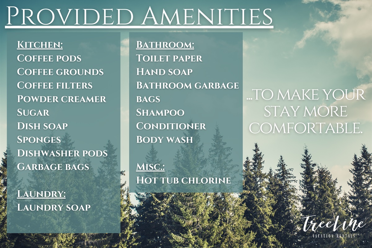 Making sure your stay is as cozy and convenient as possible! From coffee pods in the kitchen to toiletries in the bathroom, we've got you covered. Settle in, relax, and enjoy!