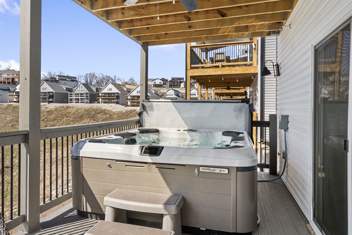 Private Hot Tub - Lower Level Deck