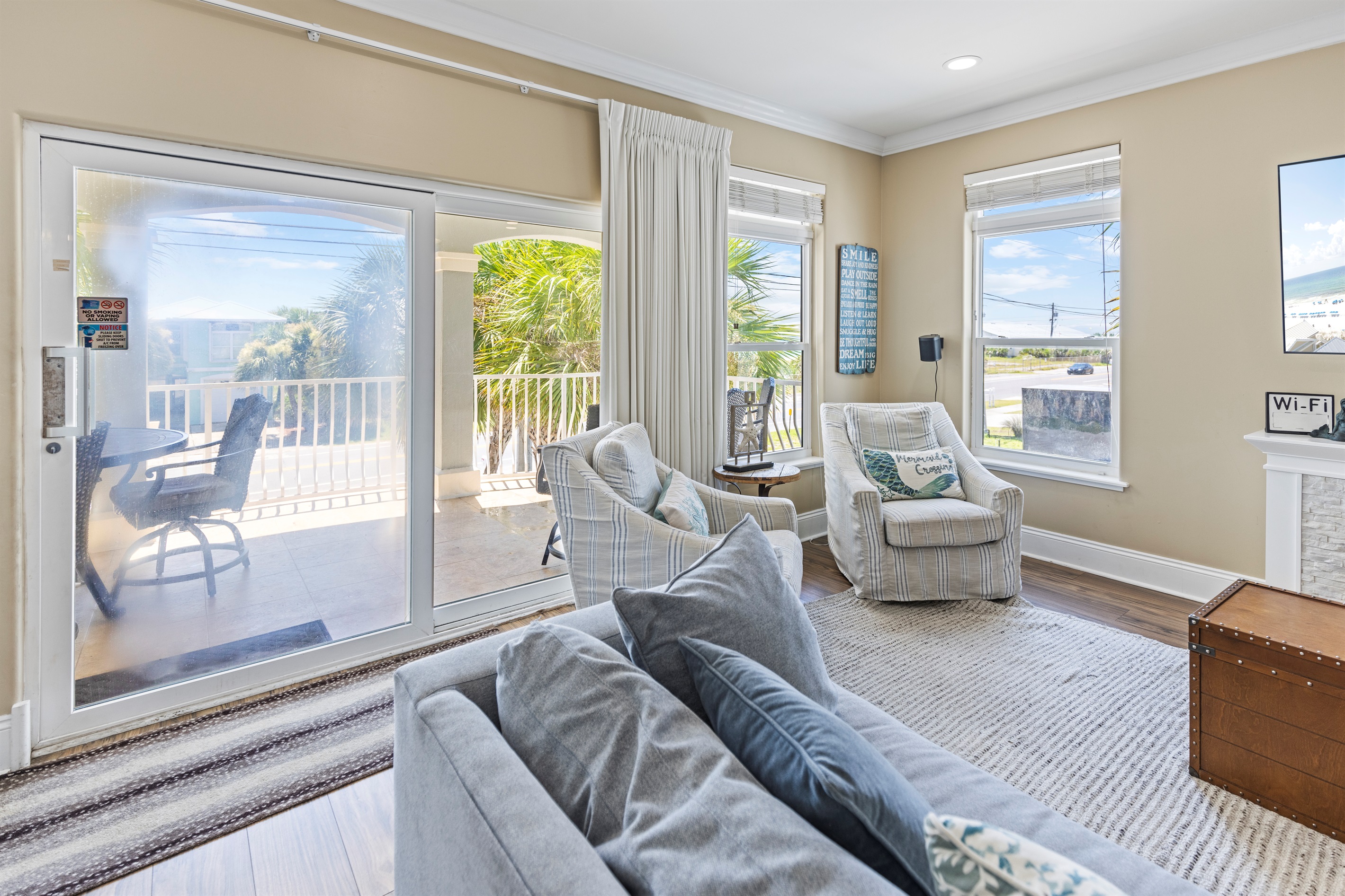 Gulf Views from Living Room (2nd Floor)