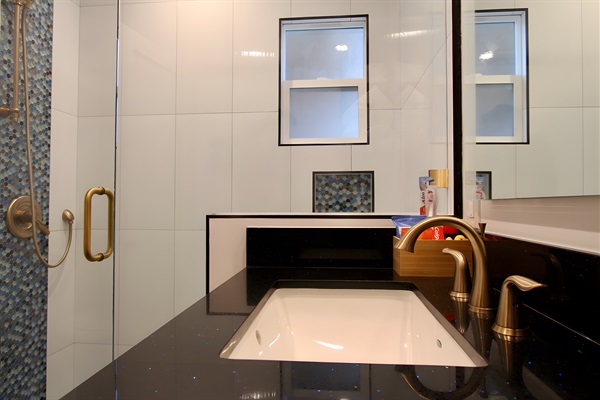 Hallway bathroom