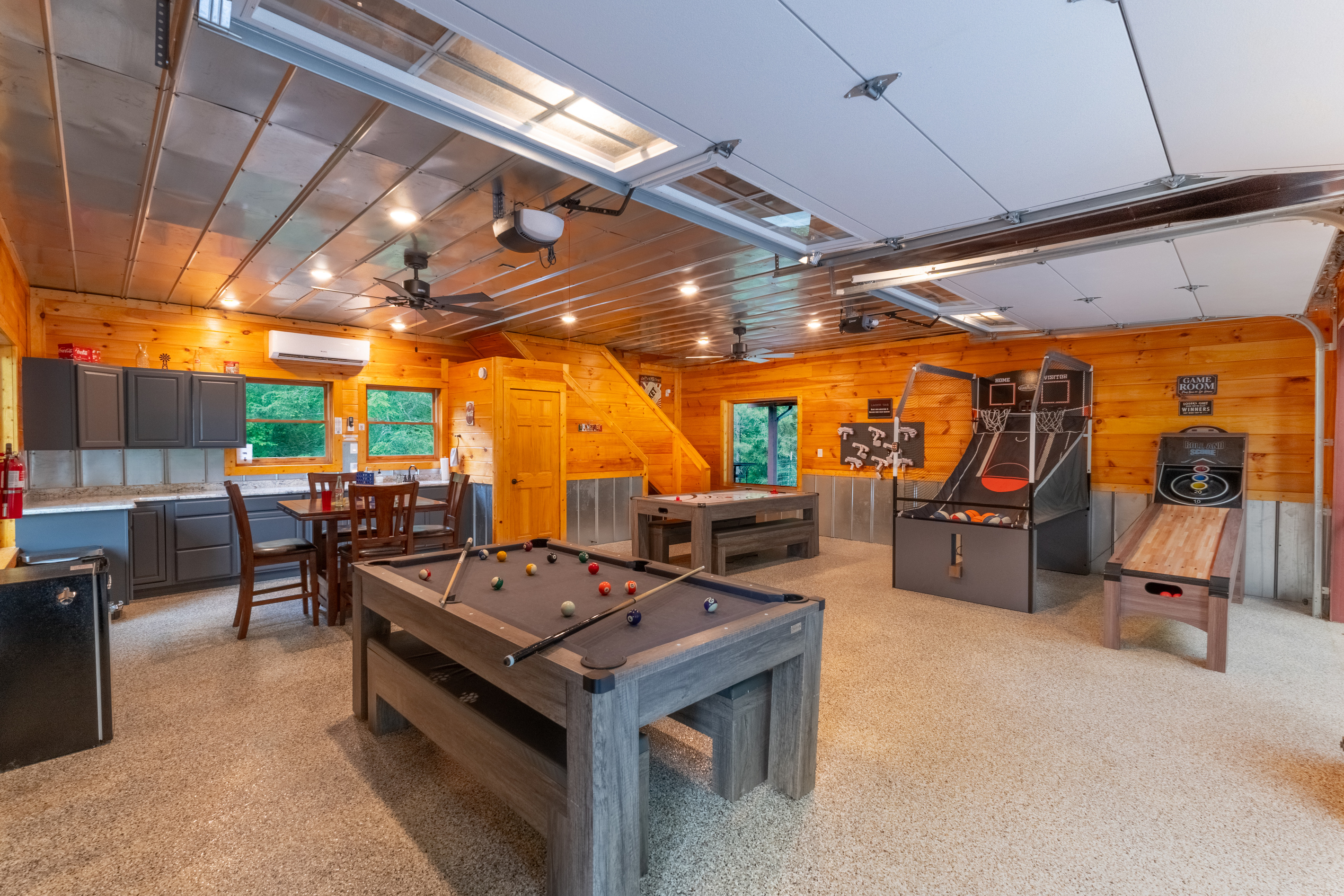 Enjoy hours of entertainment with classic games like pool, air hockey, ping-pong, basketball, skee-ball, laser tag and a variety of board games.