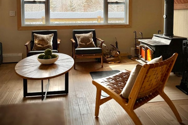 Views of the mountain from the living room