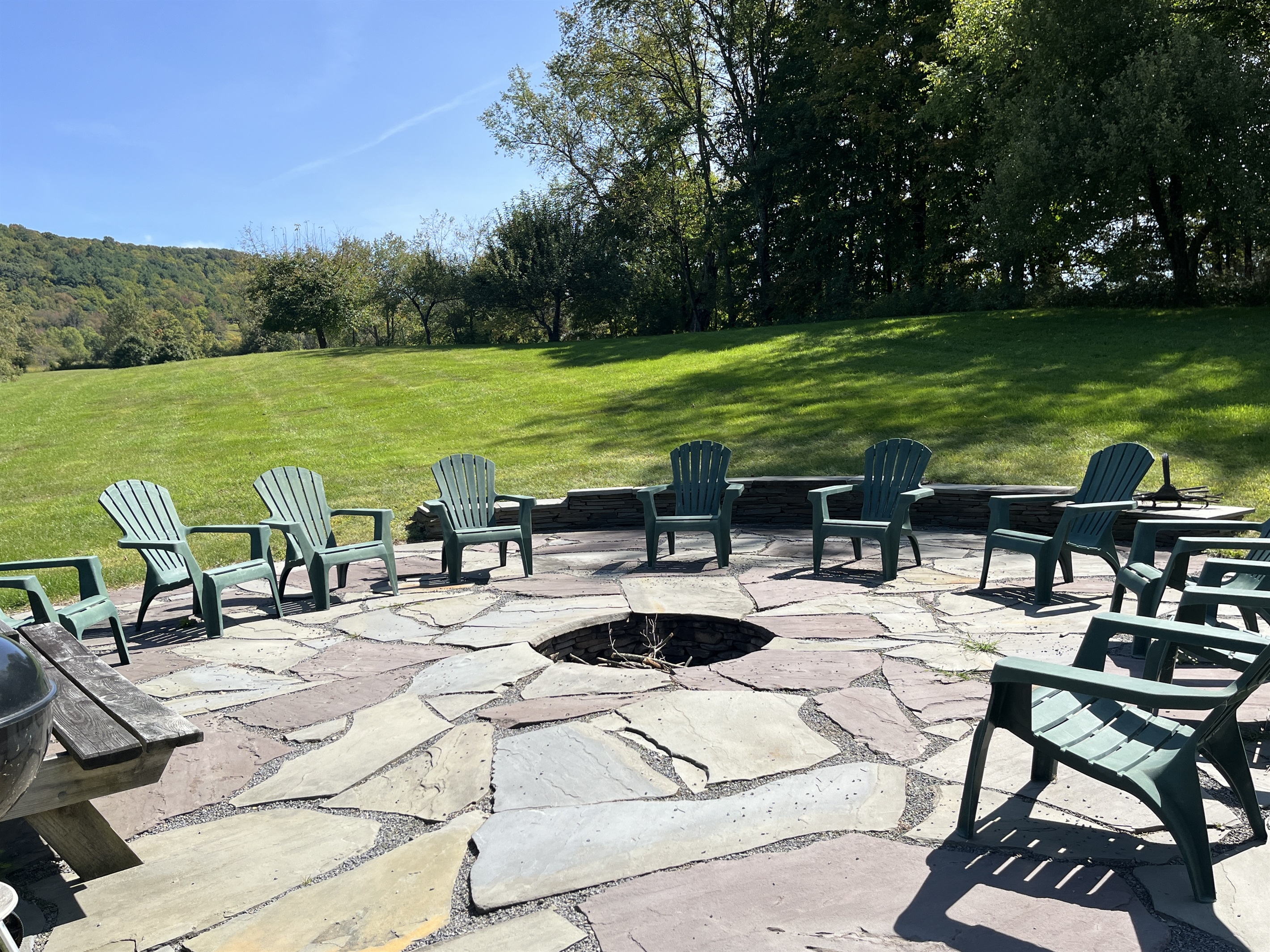 Shared fire pit with 1825 Barn and 1825 Farmhouse