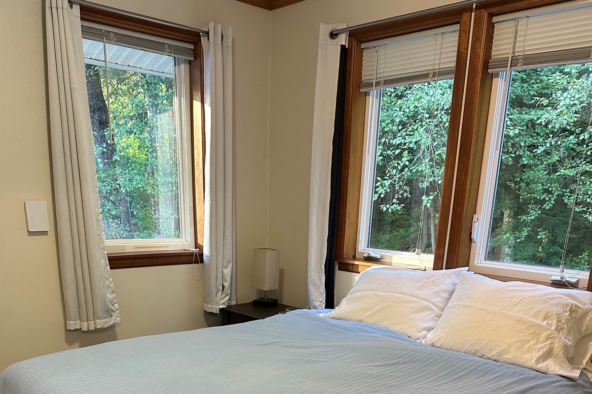 Cozy up with nature just beyond the glass