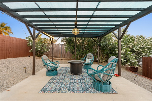 Fire pit during the day