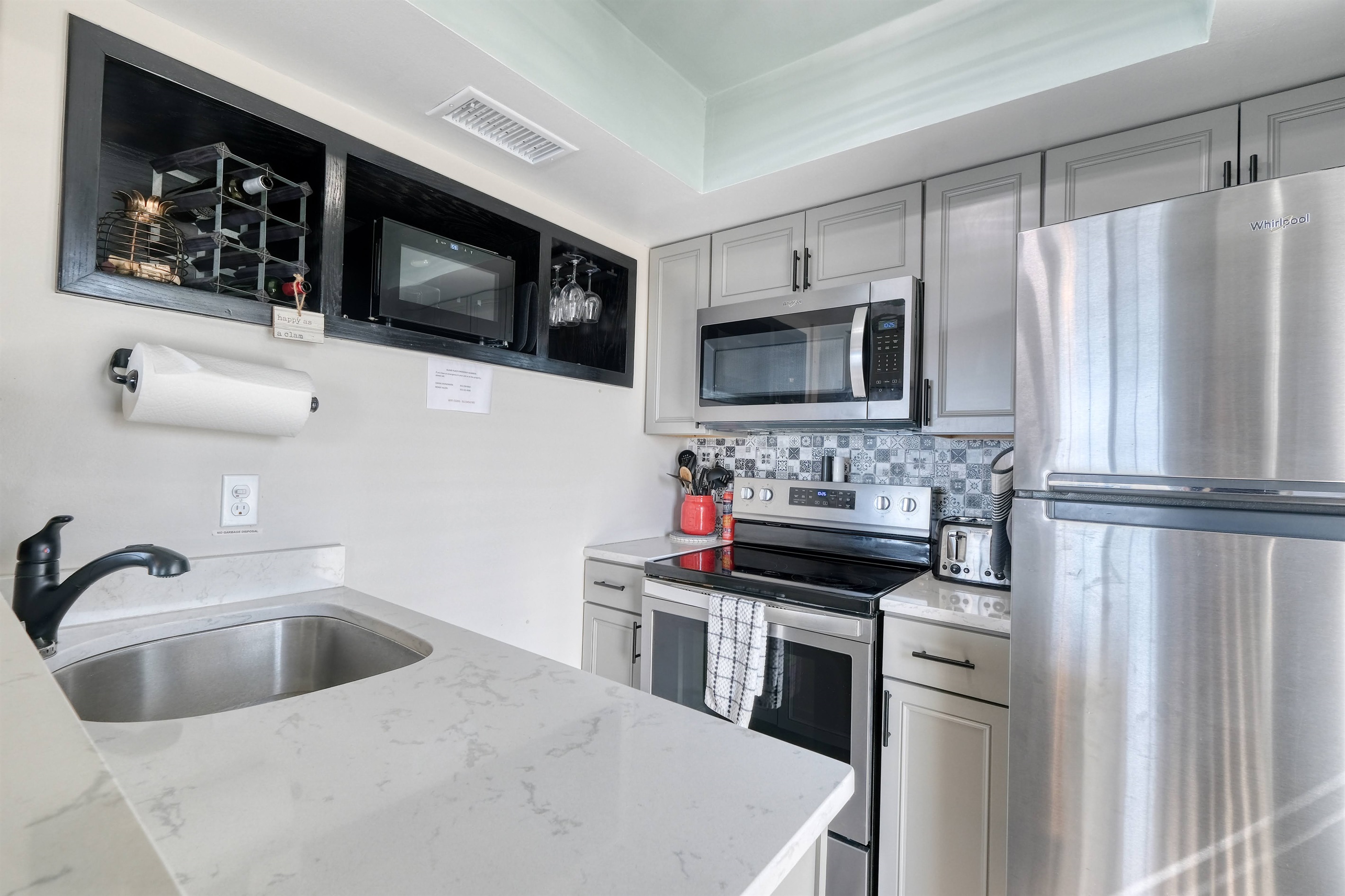 Kitchen has all the necessities