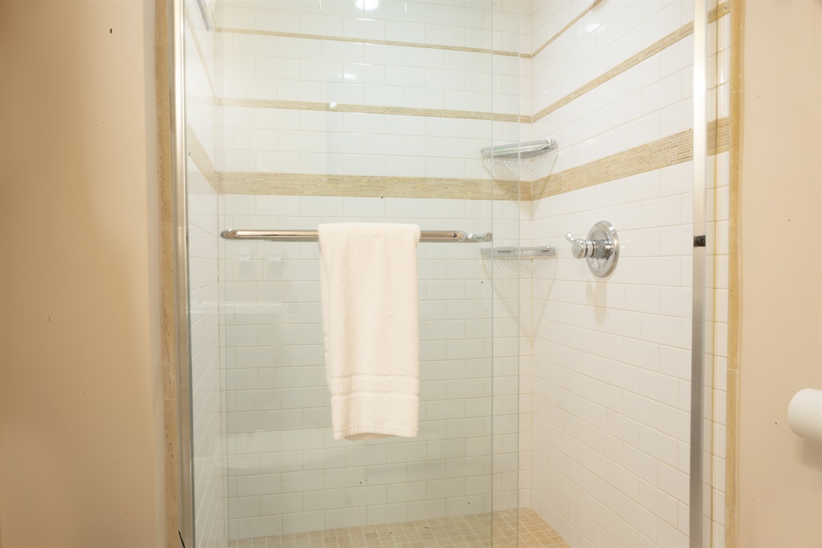 Master Hall Bathroom - Tile/Glass Shower