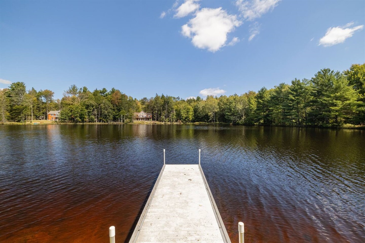 Walk to the Nearby Guenevere Lake / Boat Dock (~ 5-10 Minute Walk from The Pine Cabin)