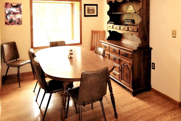 Dining room with a view of the lake
