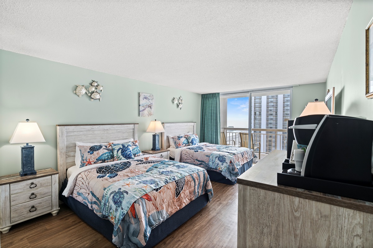 Large 3rd Bedroom with 2 Queens