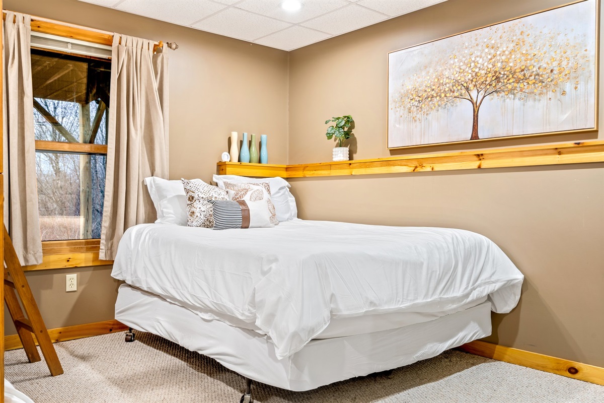 Claim a cozy private bedroom that offers a quiet escape when you need downtime from group fun.