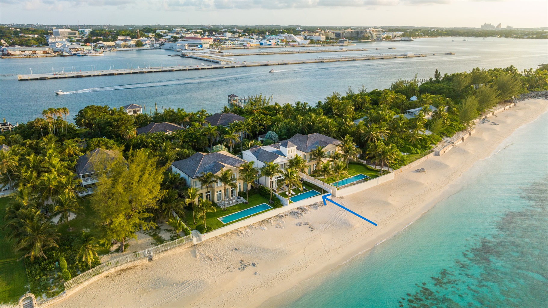 Direct beach and harbour access