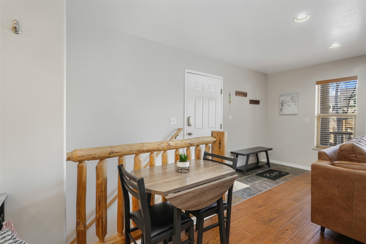 Additional seating at the kitchen bar gives everyone a place to gather and stay connected.