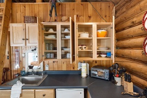Fully stocked kitchen