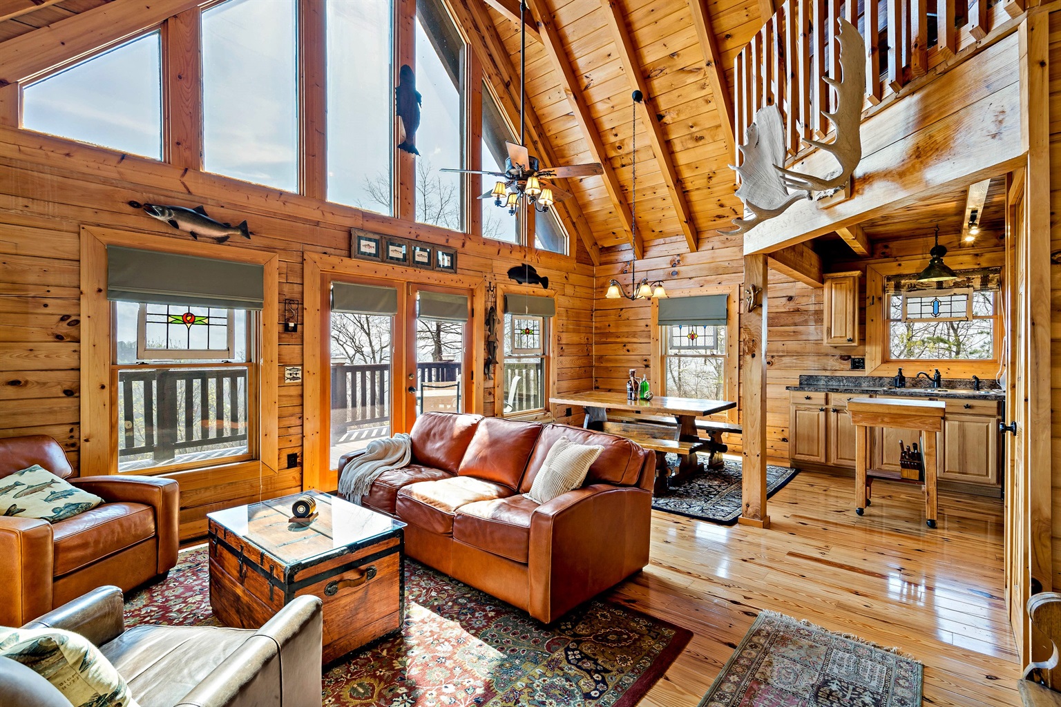 Open floor plan on the main level