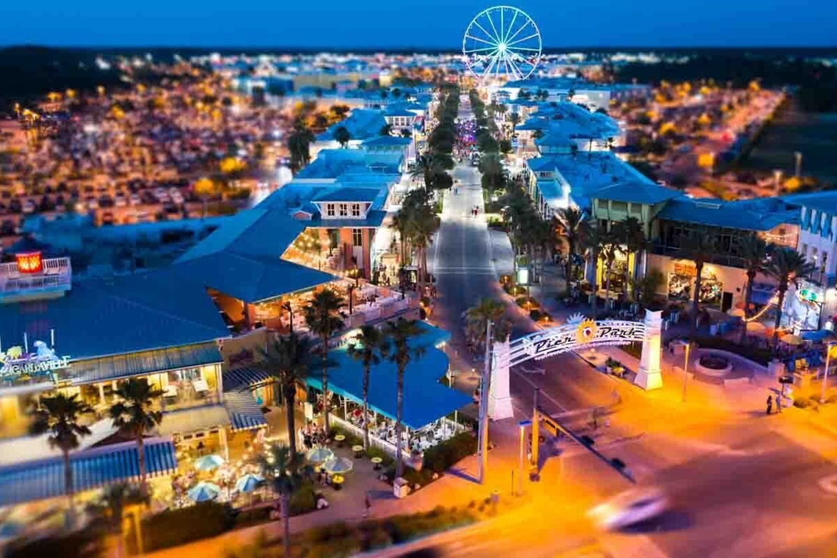 Aerial view of Pier Park