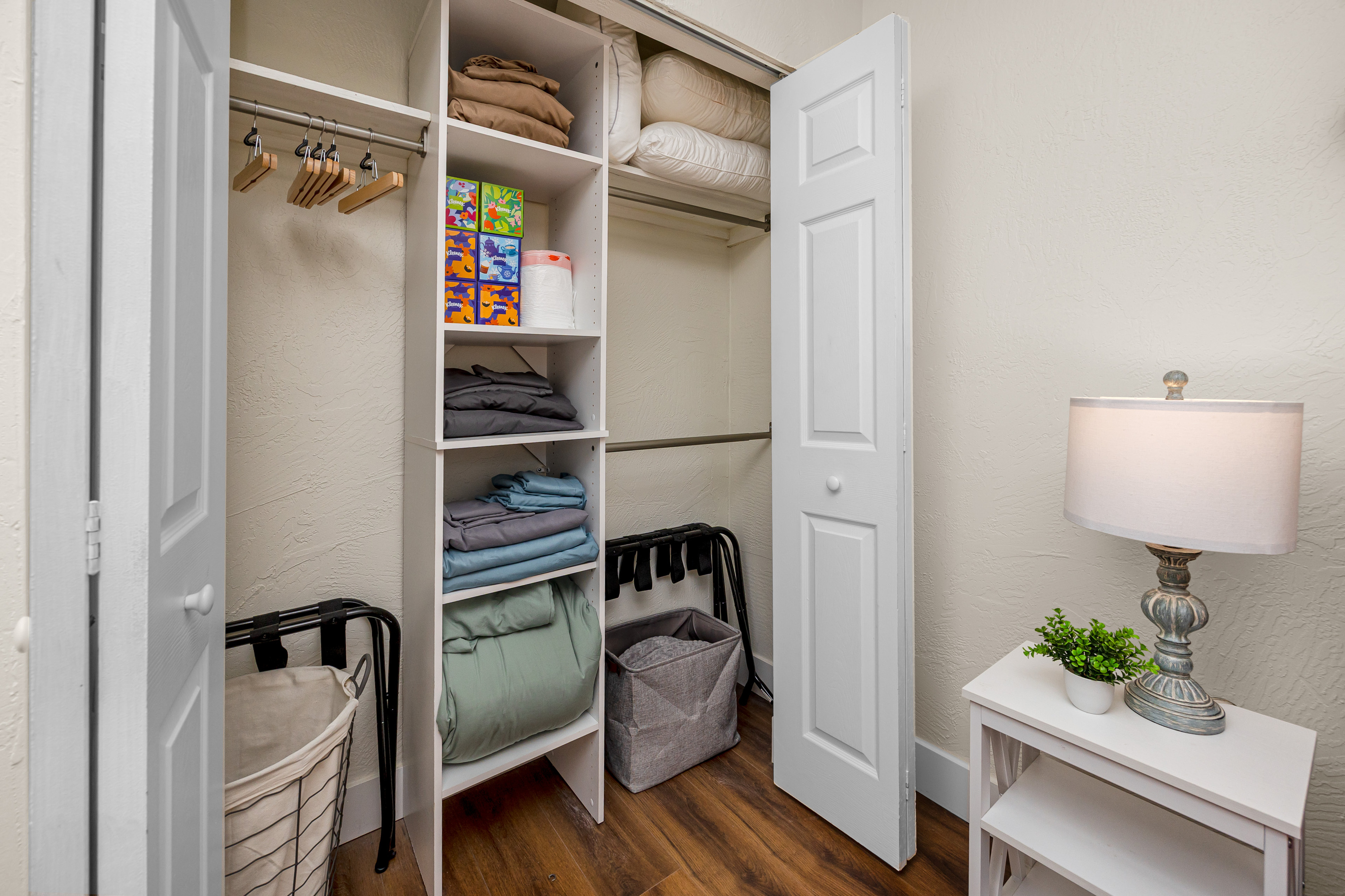 Closet space in bedroom 3