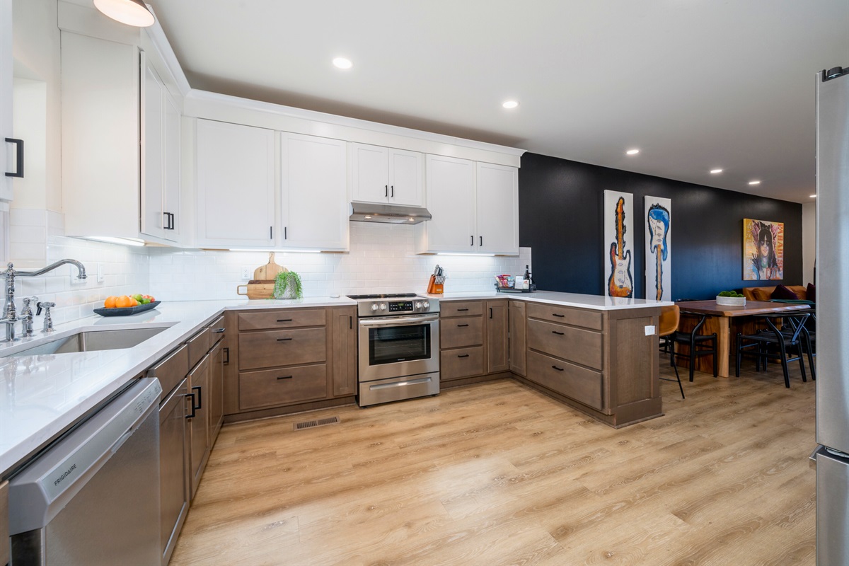 Enter the Townhouse from Covered Parking into the Main Level Kitchen