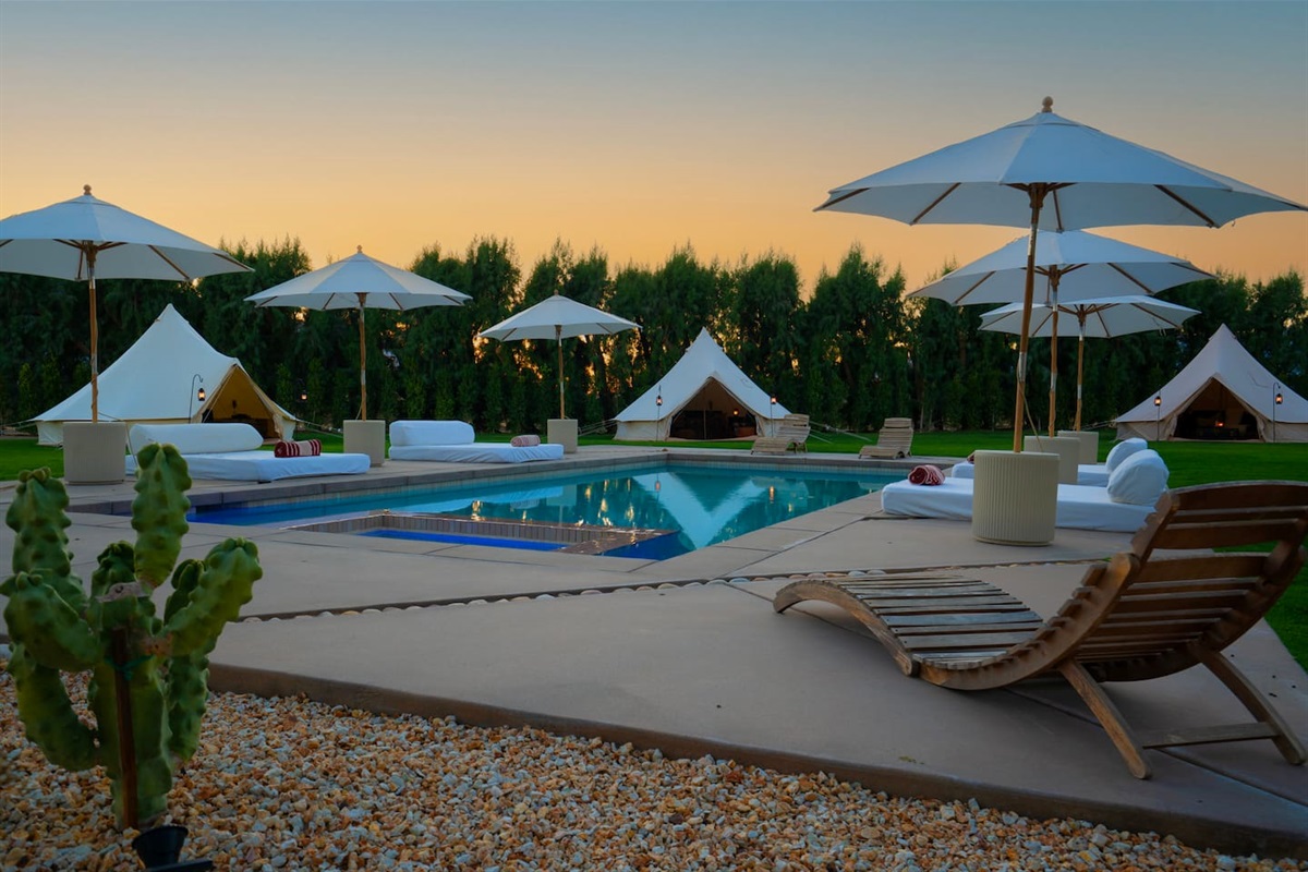 *** Luxury glamping tents in the backyard are available for an additional fee....