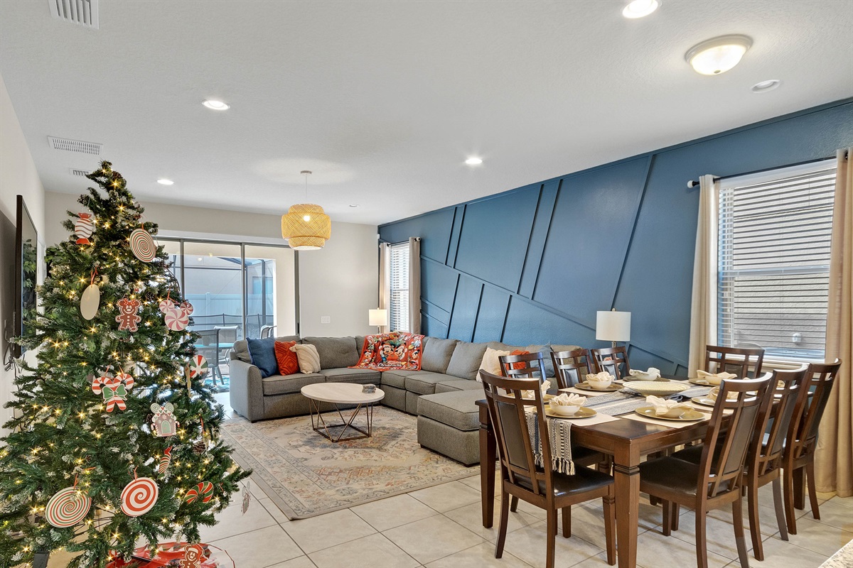 Open concept kitchen and living room