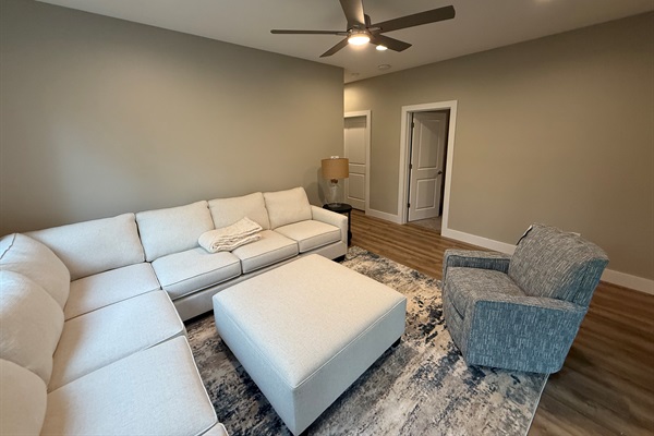 Downstairs recreation room