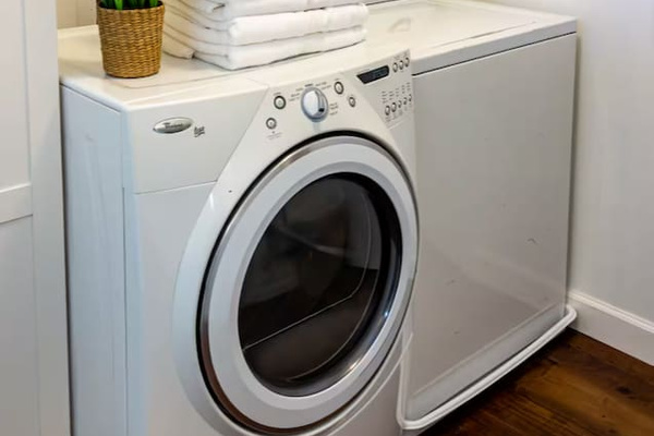 Fresh towels waiting for you, plus a full-size washer and dryer so packing light is always an option.